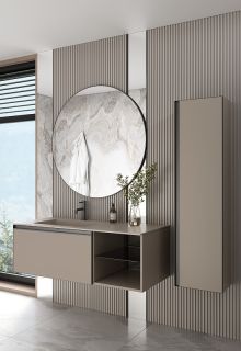 Тумба под раковину Armadi Art Quatro 790-M6-120-D-A 120 см бежевый/антрацит